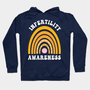 In April We Wear Orange Infertility Awareness Week Retro Hoodie